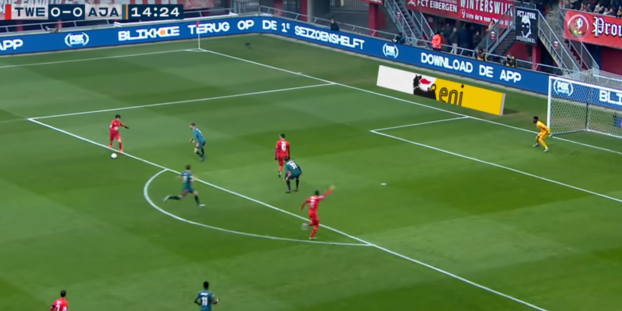 Eni adverteert tijdens Eredivisie wedstrijden en bij RTL Autowereld & Transportwereld