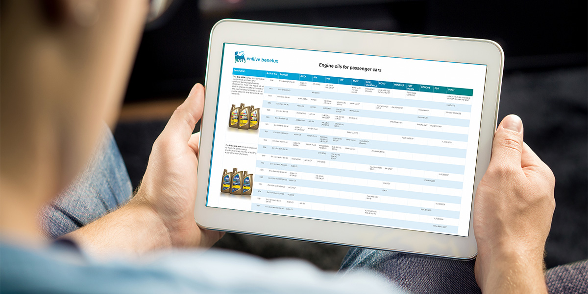 Productoverzicht motorolie voor personenauto's